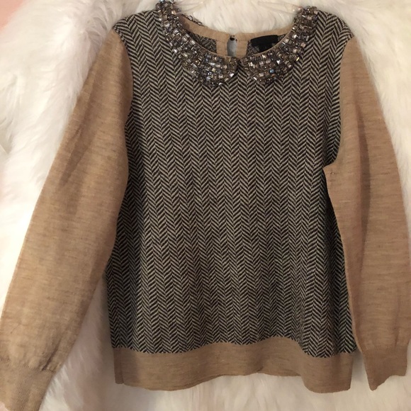 J. Crew Sweaters - Peter Pan Embellished Collar Sweater